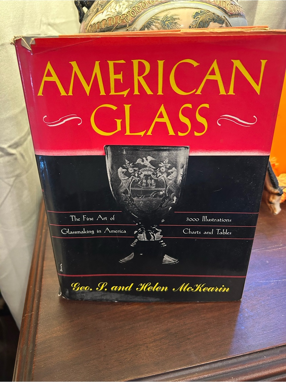 American Glass Hardcover Book - Red & Black by McKearin, antique glass
